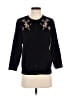August Silk Black Cardigan Size P (petite) - photo 1
