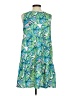 Top It Off Tropical Green Casual Dress Size S - photo 2