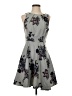 Elle Floral Gray Cocktail Dress Size 4 - photo 1