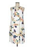 Worthington 100% Polyester Print White Casual Dress Size 8 - photo 1