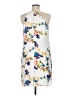 Worthington 100% Polyester Print White Casual Dress Size 8 - photo 2