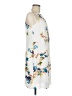 Worthington 100% Polyester Print White Casual Dress Size 8 - photo 4