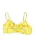 Unbranded Floral Yellow Swimsuit Top Size S - photo 1