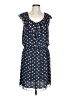 Sophie Max 100% Polyester Hearts Blue Casual Dress Size L - photo 1