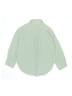 Zara Solid Green Long Sleeve Button-Down Shirt Size 8 - 9 - photo 2