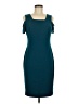 Calvin Klein Solid Teal Cocktail Dress Size 6 - photo 1