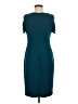 Calvin Klein Solid Teal Cocktail Dress Size 6 - photo 2