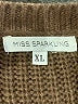 Miss Sparkling 100% Acrylic Brown Pullover Sweater Size XL - photo 7