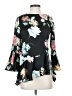 Neiman Marcus 100% Polyester Black 3/4 Sleeve Blouse Size XS - photo 1