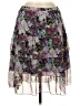 Notations 100% Polyester Floral Purple Casual Skirt Size M (petite) - photo 1