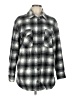 Thread & Supply 100% Polyester Plaid Gray Fleece Size L - photo 1