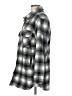 Thread & Supply 100% Polyester Plaid Gray Fleece Size L - photo 5