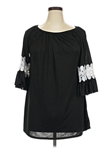 Win Win 3/4 Sleeve Blouse (view 1)