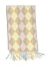 Unbranded Argyle Yellow Pink Scarf One size - photo 2