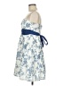 Ruby Rox Floral Blue Cocktail Dress Size 9 - photo 5