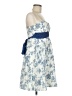 Ruby Rox Floral Blue Cocktail Dress Size 9 - photo 4