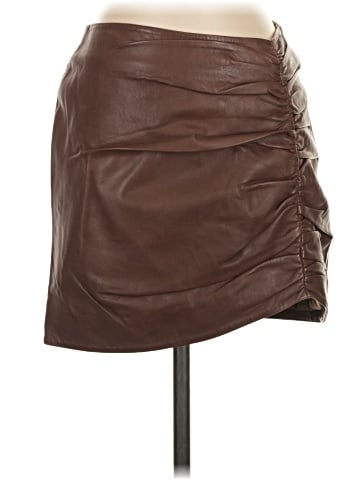 Lamarque Leather Skirt (view 1)
