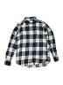 Crewcuts Outlet 100% Cotton Plaid Blue Long Sleeve Button-Down Shirt Size 8 - photo 1