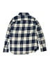 Crewcuts Outlet 100% Cotton Plaid Blue Long Sleeve Button-Down Shirt Size 8 - photo 2