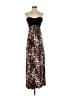 Assorted Brands Animal Print Brown Cocktail Dress Size P (estimated, petite) - photo 1