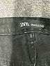 Zara Solid Black Denim Skirt Size S - photo 4