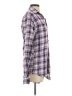Assorted Brands 100% Cotton Plaid Purple Long Sleeve Button-Down Shirt Size L - photo 4