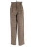 LAURENCE BRAS Houndstooth Brown Wool Pants Size EU 34 / US 4 - photo 1