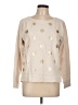 Stylus Polka Dots Gold Pullover Sweater Size L - photo 1