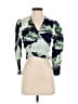 Maaji 100% Rayon Green Blue 3/4 Sleeve Blouse Size S - photo 1