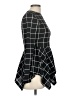 Shein 100% Polyester Argyle Black Casual Dress Size 6 - photo 4