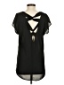 Unbranded 100% Polyester Black Short Sleeve Blouse Size S - photo 2