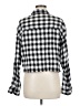 ABound Checkered-gingham Black Long Sleeve Blouse Size M - photo 2