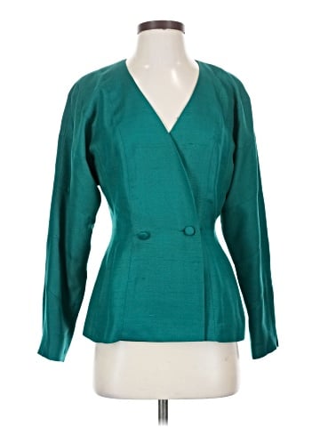 Carmen Marc Valvo Silk Blazer (view 1)