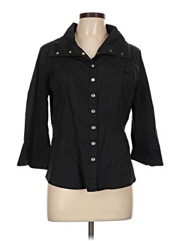 Ravel 3/4 Sleeve Button-Down Shirt (view 1)