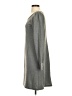 Elegantees Solid Gray Casual Dress Size S - photo 5