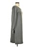 Elegantees Solid Gray Casual Dress Size S - photo 4