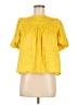 Adelyn Rae Yellow Short Sleeve Blouse Size M - photo 1
