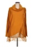 NY Collection 100% Acrylic Orange Poncho Size L - photo 1