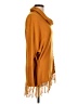 NY Collection 100% Acrylic Orange Poncho Size L - photo 4