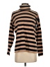 J.Crew Stripes Brown Turtleneck Sweater Size XS - photo 1