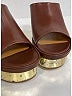 Chloé 100% Leather Brown Leather Oli Platform Mules Size EU (IT) 37 / US 7 - photo 3
