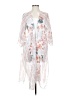 Unbranded 100% Polyester White Kimono Size S - photo 1