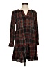 Ann Taylor LOFT 100% Polyester Plaid Black Casual Dress Size S (petite) - photo 1
