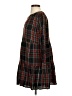 Ann Taylor LOFT 100% Polyester Plaid Black Casual Dress Size S (petite) - photo 5