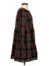 Ann Taylor LOFT 100% Polyester Plaid Black Casual Dress Size S (petite) - photo 4