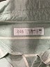 Zara 100% Baumwolle Solid Ivory Green Long Sleeve Button-Down Shirt Size 13 - 14 - photo 3