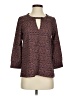 Collective Concepts Brown 3/4 Sleeve Blouse Size XS - photo 1
