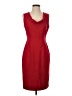 Calvin Klein 100% Polyester Solid Red Cocktail Dress Size S (estimated) - photo 1