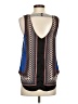 Fun2Fun Argyle Aztec Or Tribal Print Checkered-gingham Chevron-herringbone Color Block Graphic Houndstooth Black Blue Sleeveless Blouse Size S - photo 2