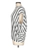 Final Touch 100% Rayon Stripes Silver 3/4 Sleeve Blouse Size L - photo 5